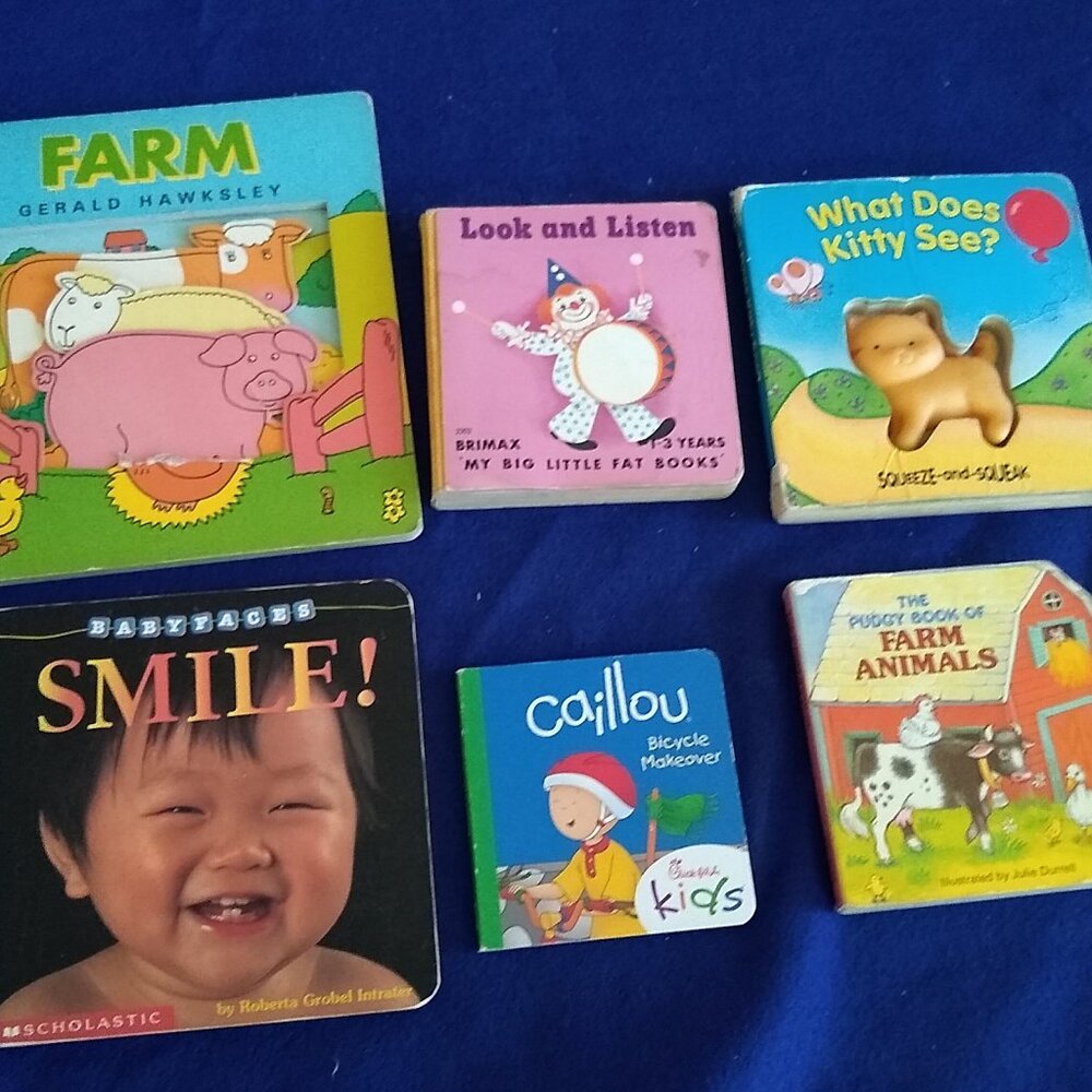 Caillou, Look & Listen, Farm Animals, What does Kitty See? Smile! Farm x 6